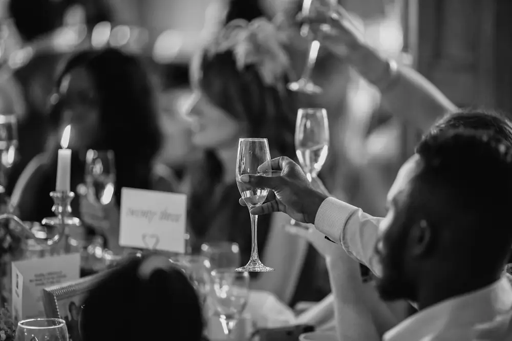 A toast at a celebration