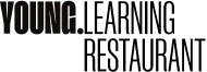 Young learning restaurant logo